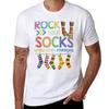 World Down Syndrome Day T Shirt Rock Your Socks Awareness Tshirt Large Size Short Sleeve Tshirt