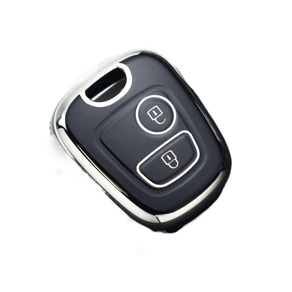 TPU Key Case Cover for Citroen C1 C4 For Peugeot 106 107 206 207 306 307 Car Accessories