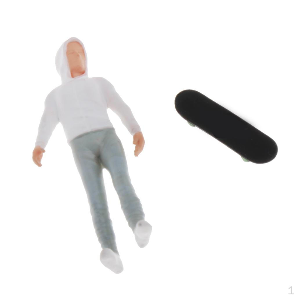 1:64 S Scale Doll Table Model Scene белый
