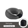 Oreiller de voyage en mousse à mémoire de forme pour voiture, oreiller d'appui-tête portable en forme de U, oreiller de voyage réglable pour voiture, avion