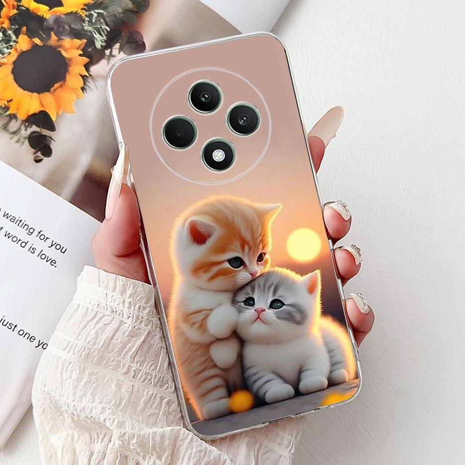 For Oppo Reno 12F 4G Case CPH2687 Stylish Butterfly Painted Cover Soft Silicone Case For Oppo Reno12 F Reno 12 FS Reno12F Bumper