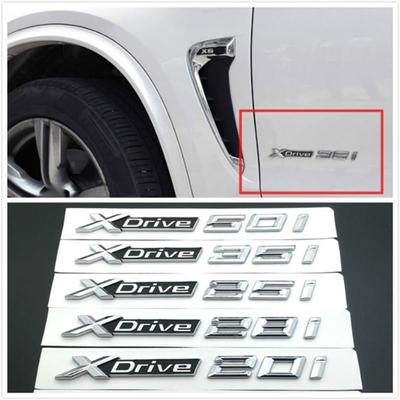 Araba Kapı Yan Çamurluk XDRIVE X Sürücü 20 i 25 i 28i 30i 35i 40i 48i 50i Amblem Rozet çıkartma S/M/W X1 X3 X4 X5 Serisi