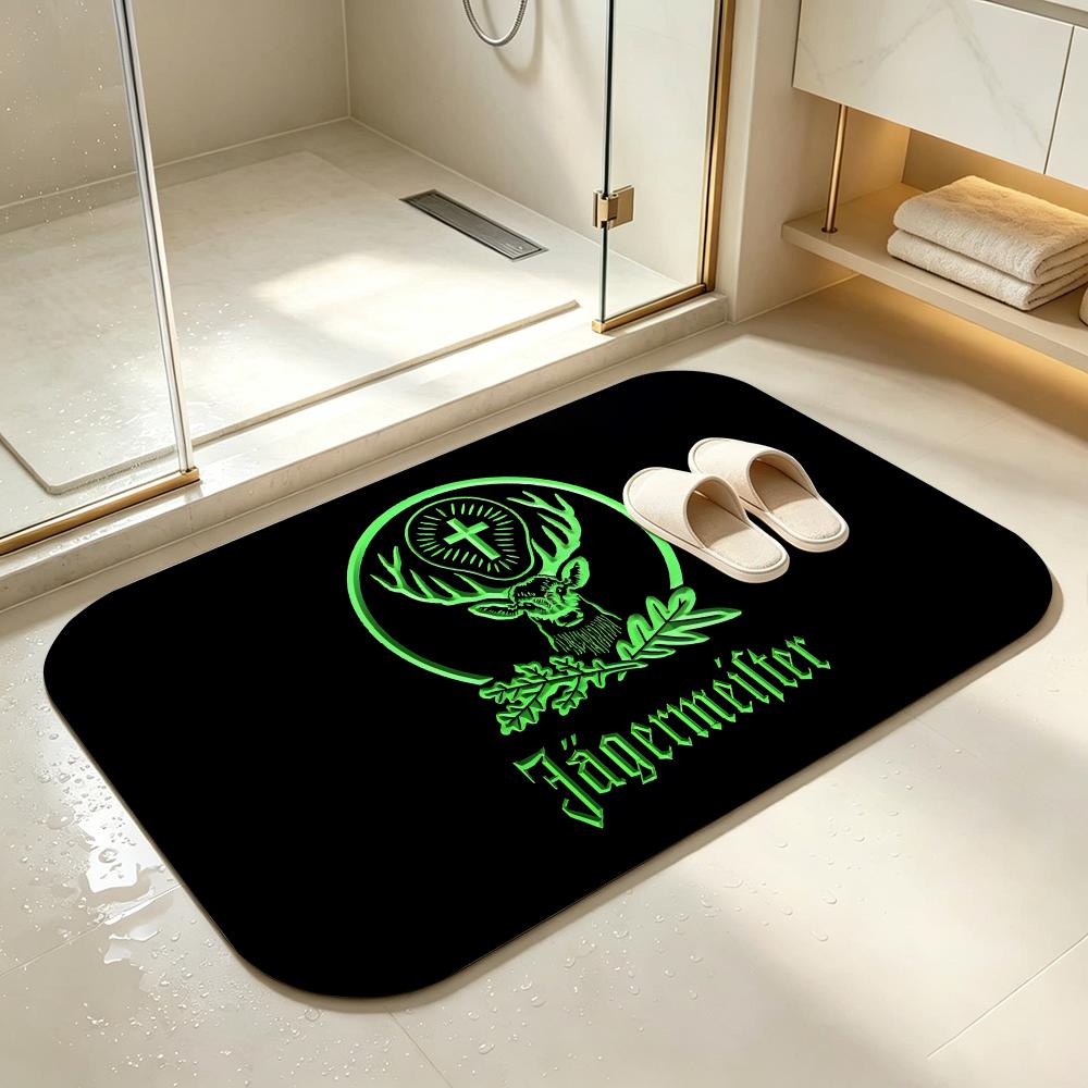 Tappetino per pavimenti, Tappeto per camera da letto, Tappetino per piedi da bagno, Zerbino, Antiscivolo, Assorbente, Multiuso, Marca-Jagerm-eisterS