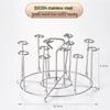 304 Stainless Steel Multifunctional Air Fryer and Skewer Rack for Kitchen and Outdoor Grilling
