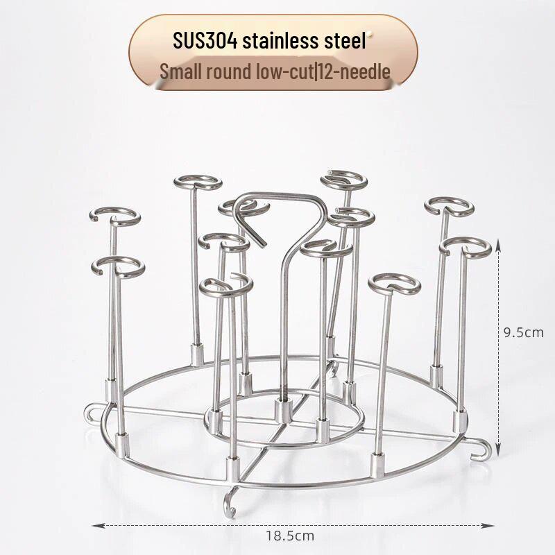304 Stainless Steel Multifunctional Air Fryer and Skewer Rack for Kitchen and Outdoor Grilling