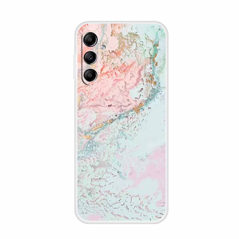 For Samsung Galaxy A14 A34 A54 5G Marble Soft Case Silicone TPU Phone Back Cover Coque for Samsung A 54 34 14 4G Cartoon Fundas