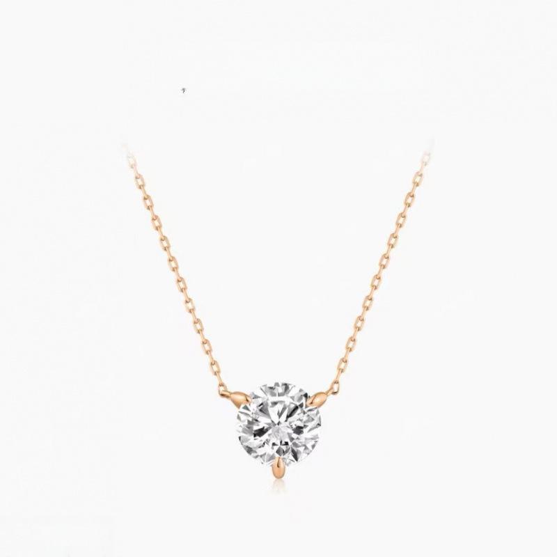 S925 Sterling Silver Moissanite Pendant - "Mermaid's Tear" Luxurious Simple Necklace