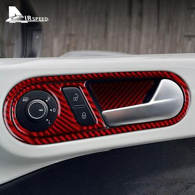 Für Volkswagen Beetle 2012 2013 2014 2015 2016 2018 Innen Türgriff Aufkleber Trim Auto Zubehör Real Carbon