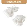 Silicone Resin Molds Candle Holder Molds S/U Shape Craft Mold Silicone Candle Base Molds Suitable for Candle Holder