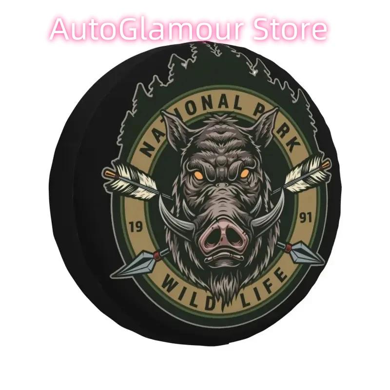 Wild Animal Boar Spare Wheel Tire Cover for Grand Cherokee Jeep RV SUV 4WD 4x4 Vehicle Accessories 14" 15" 16" 17"