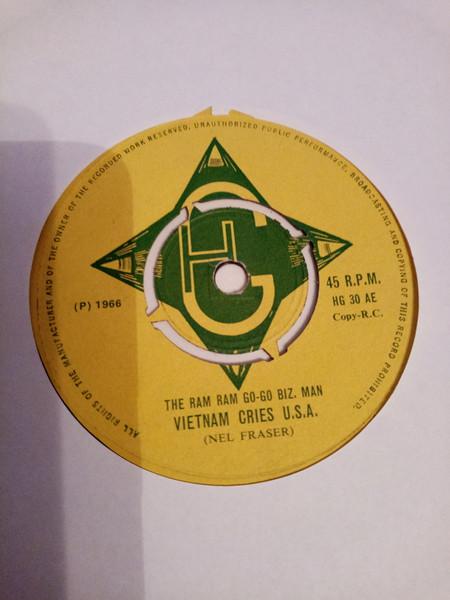 

7inch Record RAM RAM GOGO BIZ. MAN Vietnam Cries U.S.A HG30AG Halagala 1966 UK Reggae Ska Dub Used