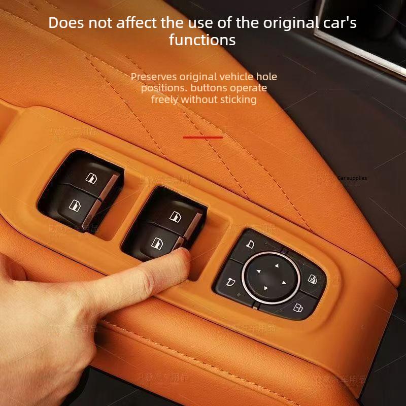 For Second Generation Haval H9 Door Storage Box Glass Lifting Silicone Pad Window Storage Box Modified Decorative Accessories
