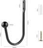 60/30/4/2pcs Retro Iron Curtain Holdback Wall Hanger Mounted Metal Hooks U Shaped Curtain Loop Holder Wall Tie Back With Screw