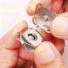 10 Paar Magnetischer Druckknopf Metall Pflaumenblüte Aufnähbarer Knopf Verschlüsse für Geldbörsen Handtaschen Kleidung DIY Zubehör