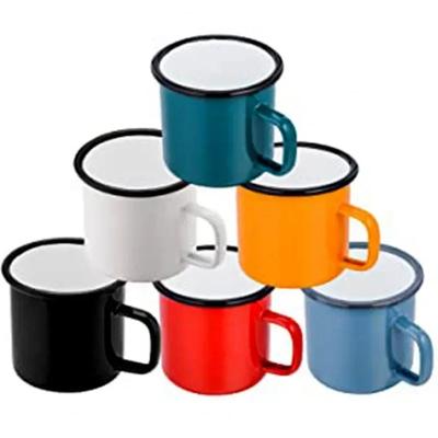 Milk Travel  Party  Home Enamel Drinkware Enamelware Christmas Gifts Kitchen 350ML Coffee  Tea Cup Mugs Creative