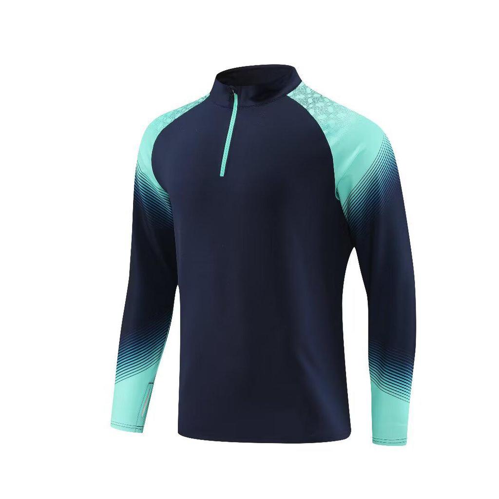 Unisex Autumn-Winter Football Training Half-Zip Jacket & Jersey Set