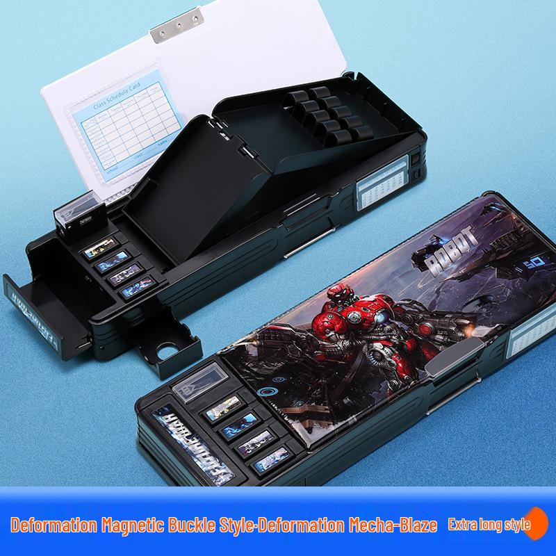 

Модернизированный пенал большой вместимости в стиле принцессы с мультяшным дизайном и кодовым замком для девочек начальной школы