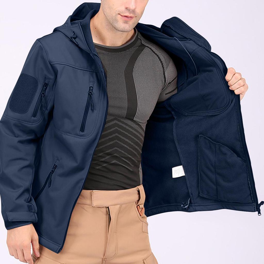 Herren Winter Einfarbig Jacken Herren Mode Trend Jacken Atmungsaktive Winddichte Jacken Outdoor Sportjacken