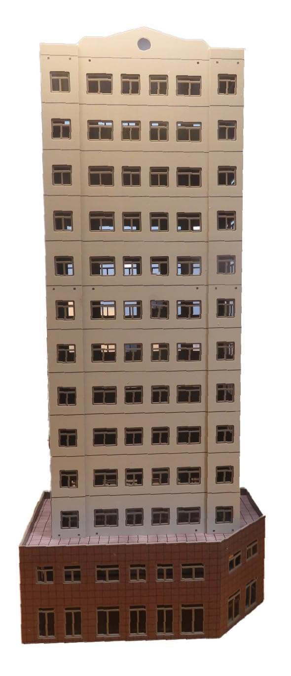 

no Structure for HO gauge building [Fuki Me] (high-rise 01) белый