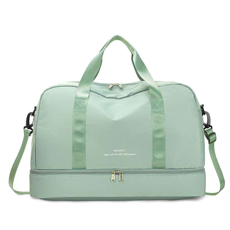 

Дорожная сумка-даффл большой вместимости для женщин, спортивная сумка, сумка для фитнеса, одноплечевая сумка, сумка для выходных/ночевки зелёный