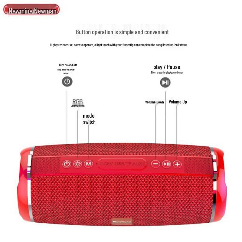 Haut-parleur Bluetooth portable Newmine BT33 (Version CN)