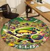 The Legend of Zelda Pattern Round Rug, Indoor/Outdoor Mat, for Picnic, Gameroom, Bedroom, Office, Living Room, Home Decor Carpet, Birthday Gift