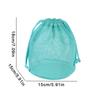 Travel Large Capacity Mesh Nylon Cosmetic Bag Organizer Foldable Casual Mesh Drawstring Bags Rope Bundle Pocket Swim Washing Bag