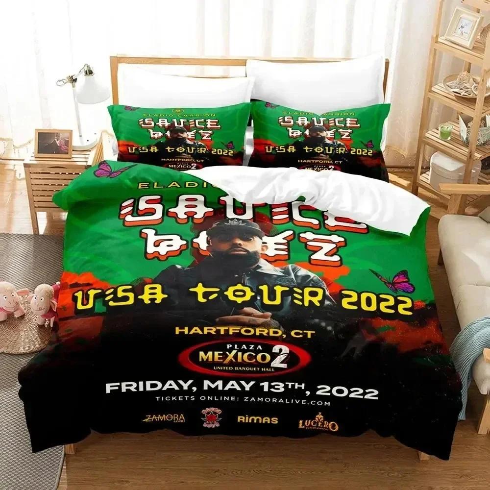 

3D-принт Eladio Carrion Rapper Постельное белье Пододеяльник Постельный комплект Одеяло Чехол Наволочка Одеяло King Queen Size Мальчики Взрослые 70x133cm 2pcs