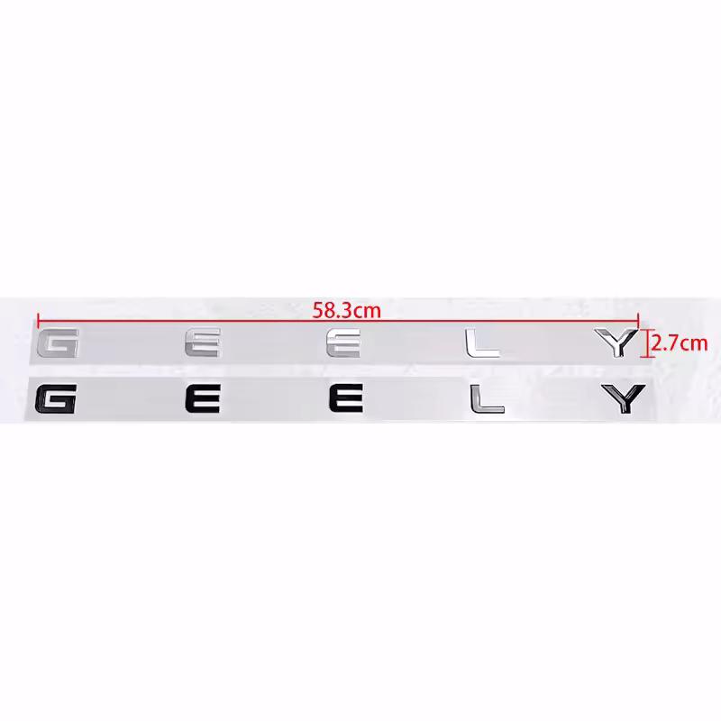 GEELY letter Label Badge trunk Car stickers for Geely Series Atlas EmgrandGT monjaro coolray modified body rear boot logo