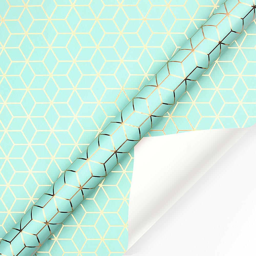 50x70cm Bronzing Gift Wrapping Paper Gold Polka Dots Birthday Valentine's Day Bouquet Gift Packaging Paper DIY Decoration Paper