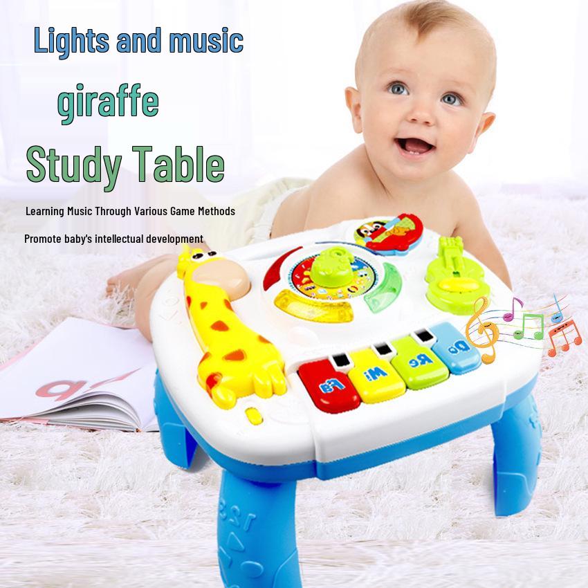 Interactive Giraffe Learning Desk: Multifunctional Early Education Table for Babies Other
