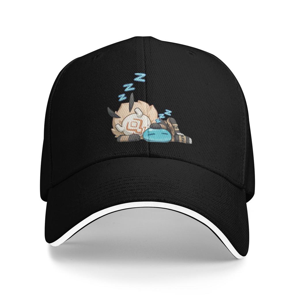 Genshin Impact Cute Geo Slime Baseball Cap Retro Anime Game Sandwich Hats Unisex Style Polyester Dad Hat Sport