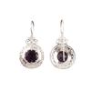 Amethyst Gemstone Silver Earring 1.5" , 925 Sterling Silver Women Jewelry, Amethyst Bohemian Jewelry, Earring For Valentine's Day Gift CE-25-16