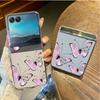 Butterfly Flowers Pattern Phone Case For Motorola Razr 60 Ultra Razr 50 40 Ultra 60 50 40 Clear Shockproof Hard PC Folding Cover