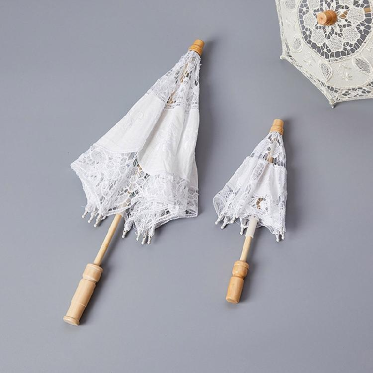 Lace Parasol Elegant Lace Umbrella for Outdoor Party Photo Props Decorative Parasol Lacework Umbrella for Garden