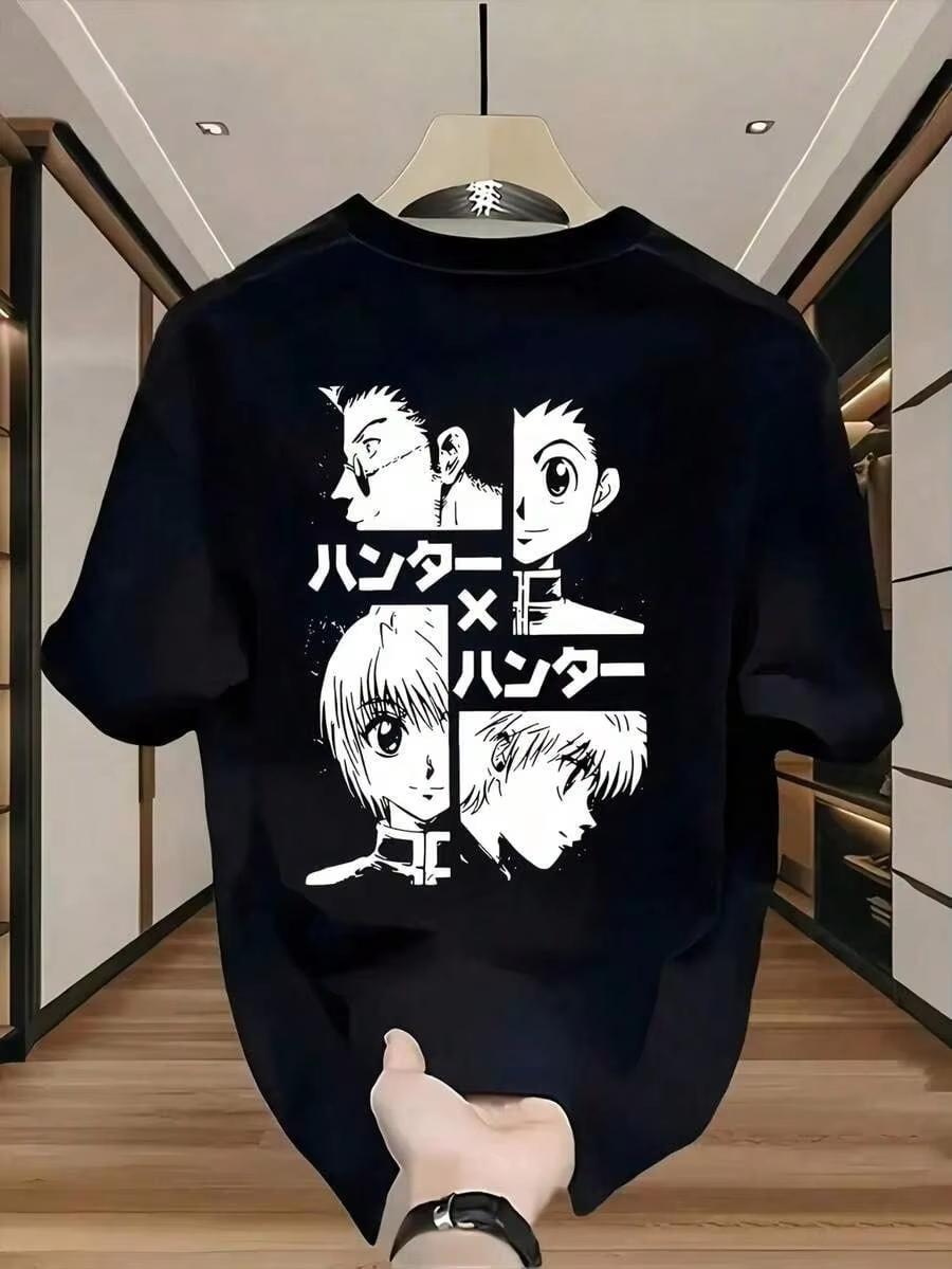 

2026 new Summer Hunter x Hunter Anime TShirt Gon Killua Kurapika Leorio Graphic Tee Casual Cotton Streetwear Top for Unisex Women S