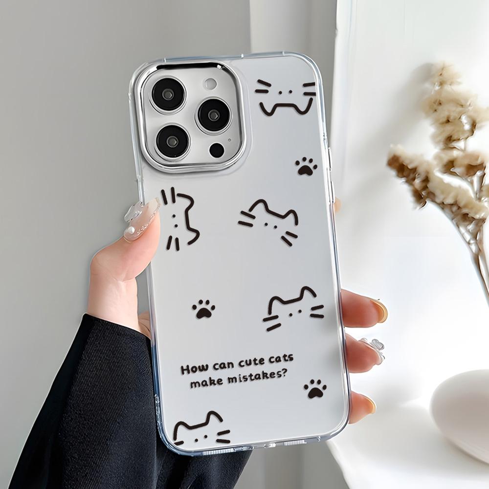 Transparent Phone Case for iPhone 11 12 13 iPhone 13 14 15 Pro 15 16 Pro Max Samsung A15 A16 A25 A26 A55 A56 S25 S24 S22 S23 Ultra S25 Edge