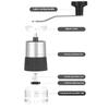 304 Stainless Steel Portable Hand-Crank Coffee Grinder Adjustable Coarseness and Fineness Manual Grinding Beans Machine