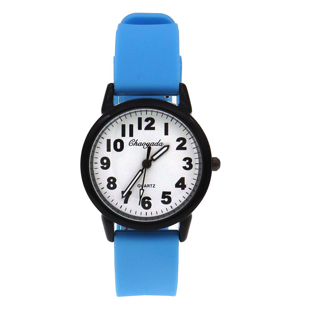 New Digital Fashion Children Boy Girls Quartz Watch Simple Leisure Sports Silicone Strap Women's Wristwatch