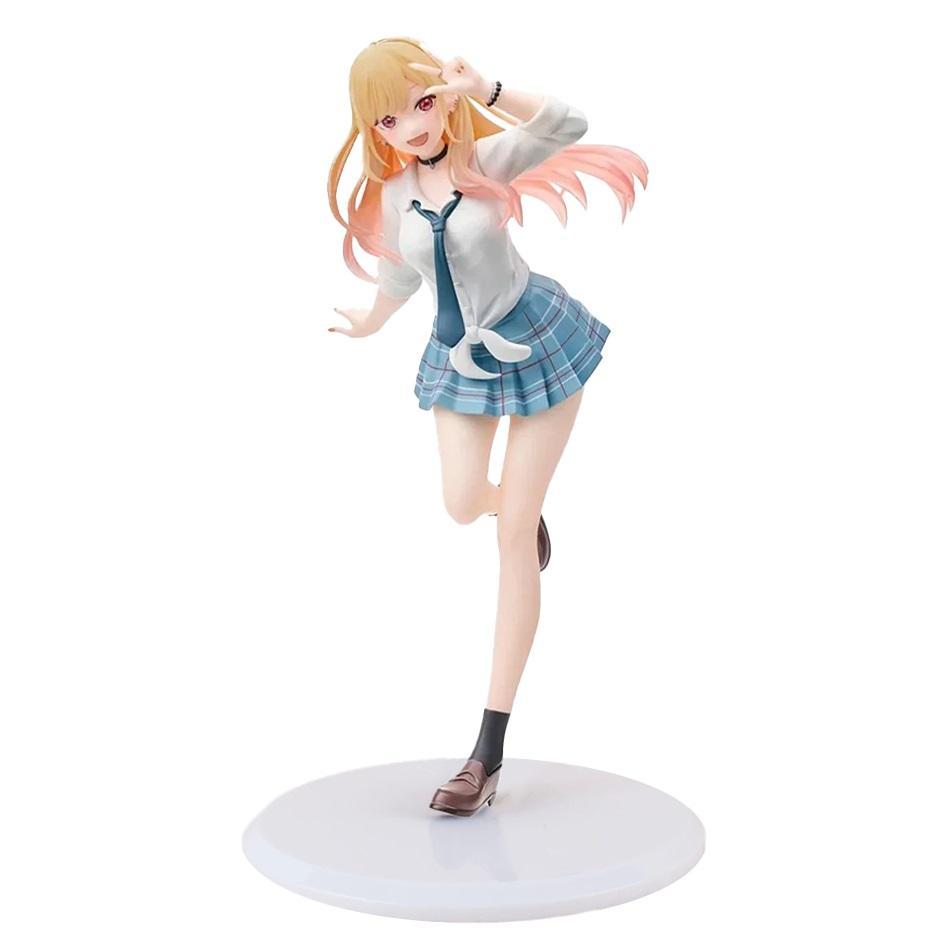 

Anime My Gown Up Darling Kitagawa Marin PVC Collection Figure School Uniform Liz Devil Style Desktop Ornaments Model Playthings Gifts