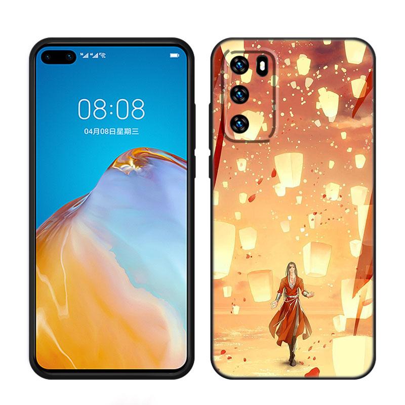 

Благословение небожителей Черный чехол для телефона Huawei P10 P20 P30 P40 Lite P50 P60 Art P50E P Smart Z 2018 2020 2021 Pro 2019 Huawei P50