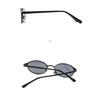 Women's glasses, new fashionable oval metal sunglasses, men's and women's outdoor sunglasses