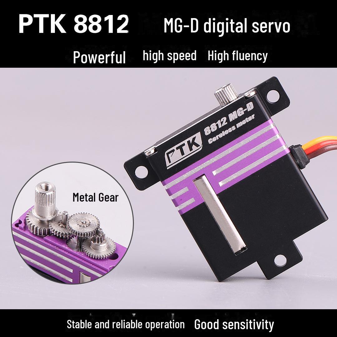 

PTK 8812 MG-D Digital Metal Gear Servo for Gliders and Fixed-Wing Aircraft (Comparable to KST X10).