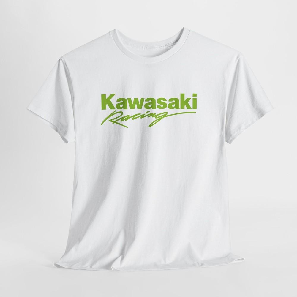 

Kawasaki Racing T-Shirt – Unisex Motorcycle Cotton Tee for Men Women or Bikers 3XL