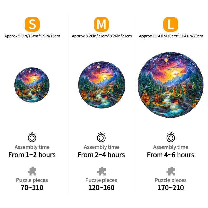 Star Canyon Wooden Puzzle Irregular Small Animal Wooden Block Flat Wooden Puzzle