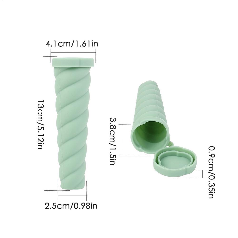 

Силиконовые формы для мороженого, многоразовые, длинные, силиконовые рукава для мороженого, приспособление для приготовления мороженого, 3-цветные трубки для заморозки с крышками для закусок зелёный