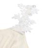 Summer Resort Lace Patchwork Camisole Dress with Split Hem