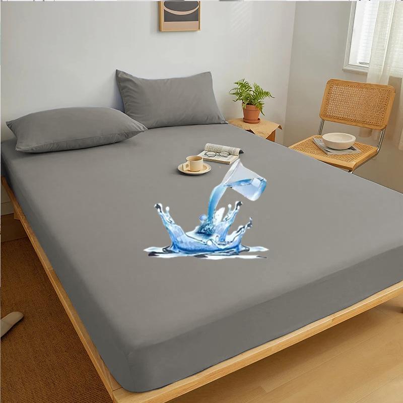 

1 шт. Высококачественная непромокаемая простыня на резинке, протектор матраса, нескользящий чехол для постельного белья, защитный чехол для мебели для односпальных и двуспальных кроватей, для отеля и дома 90*200+30cm(only sheet)