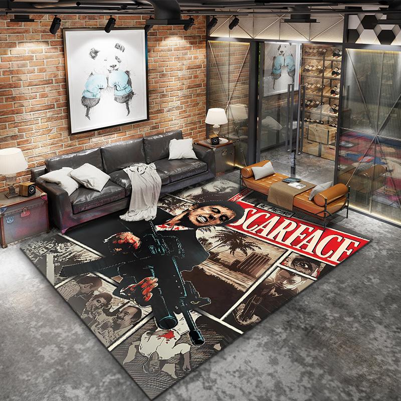 Scarface Carpet Rug For Living Room Bedroom Home Sofa Decoration Kids Play Nonslip Floor Mat