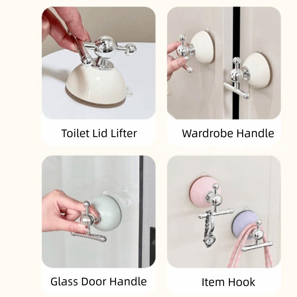 No- Punching Suction Cup Hook Seamless Kitchen Storage Hook Multi Purpose Wall Hook Household